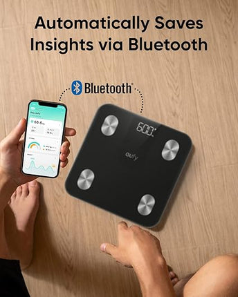 ANKER Eufy Smart Scale A1 Compact Digital Scale Bluetooth Black - ميزان ذكي أسود