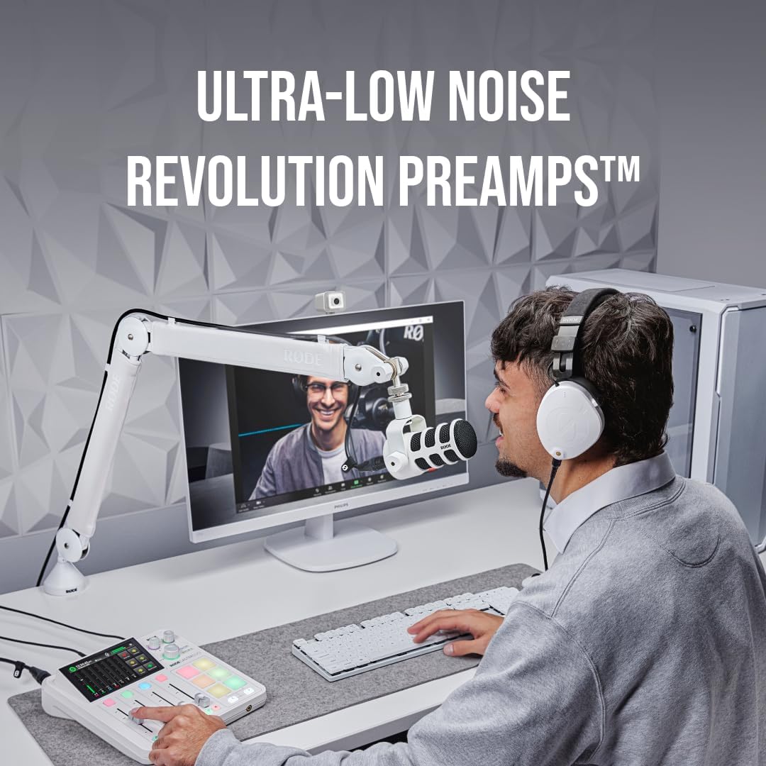 RØDE - RODECaster Duo Integrated Audio Production Studio - White - مكسر صوت احترافي