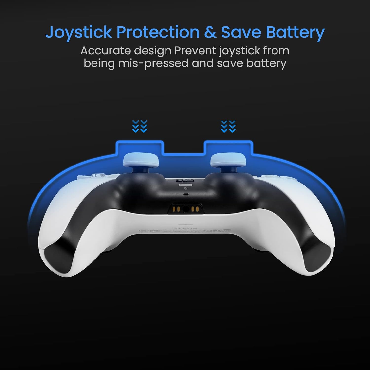 Tomtoc Protective Case for PS5/PS5 Pro Controller, Shock-Proof - كفر يدة السوني
