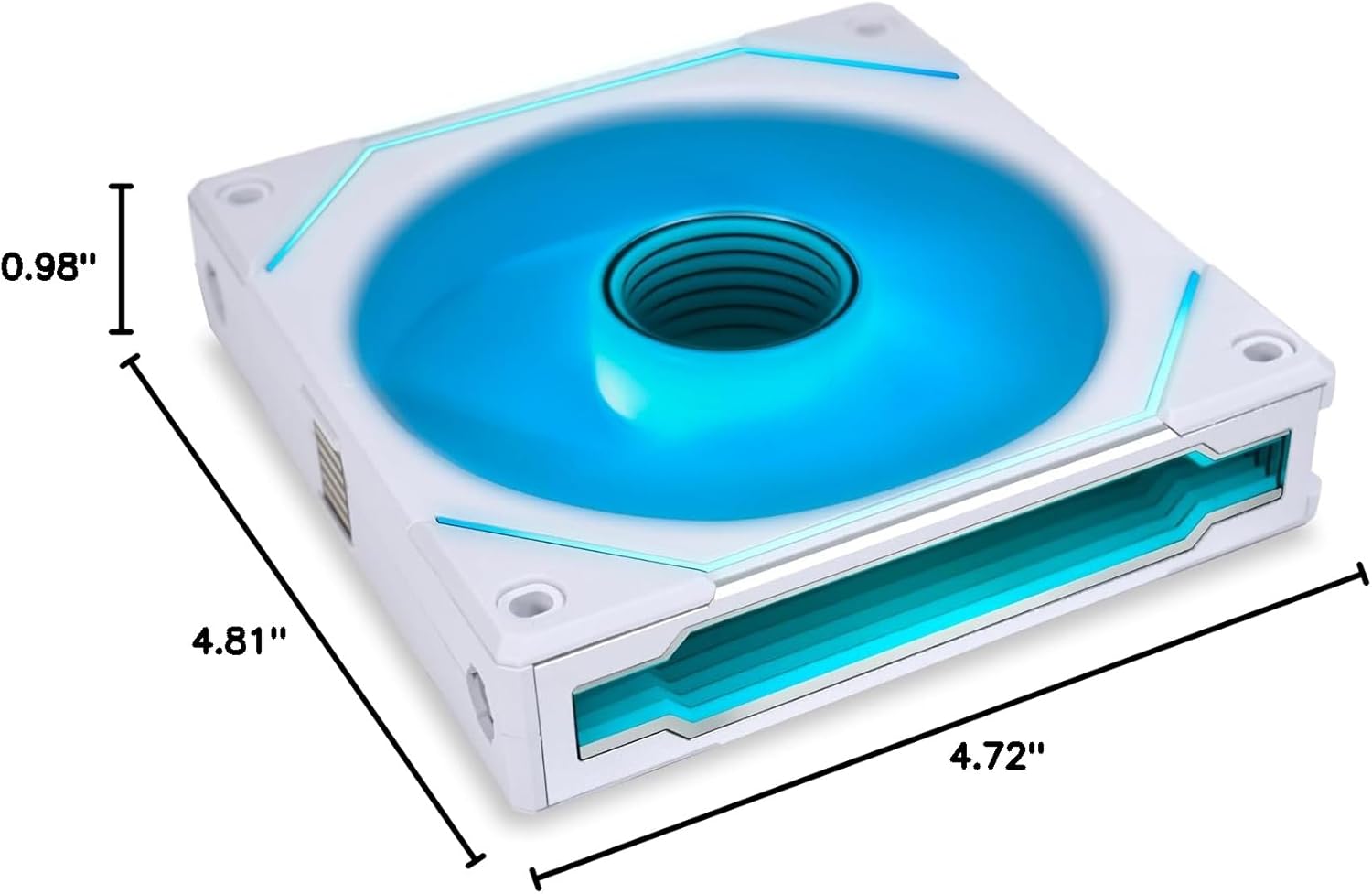 Lian Li UNI Fan infinity 120 Single Pack Cooling Fan  White - مروحه بيضاء