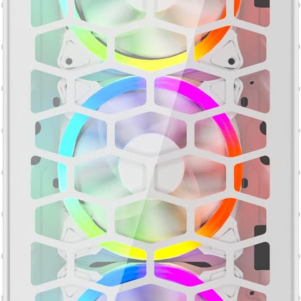 Twisted Minds Killstreak-03 Mid Tower Glass Gaming Case - white - كيس