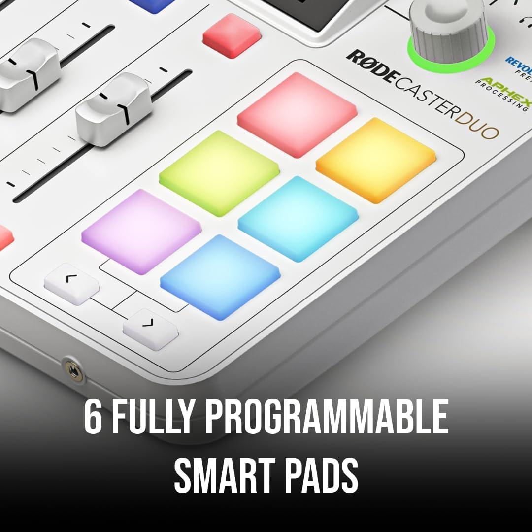 RØDE - RODECaster Duo Integrated Audio Production Studio - White - مكسر صوت احترافي
