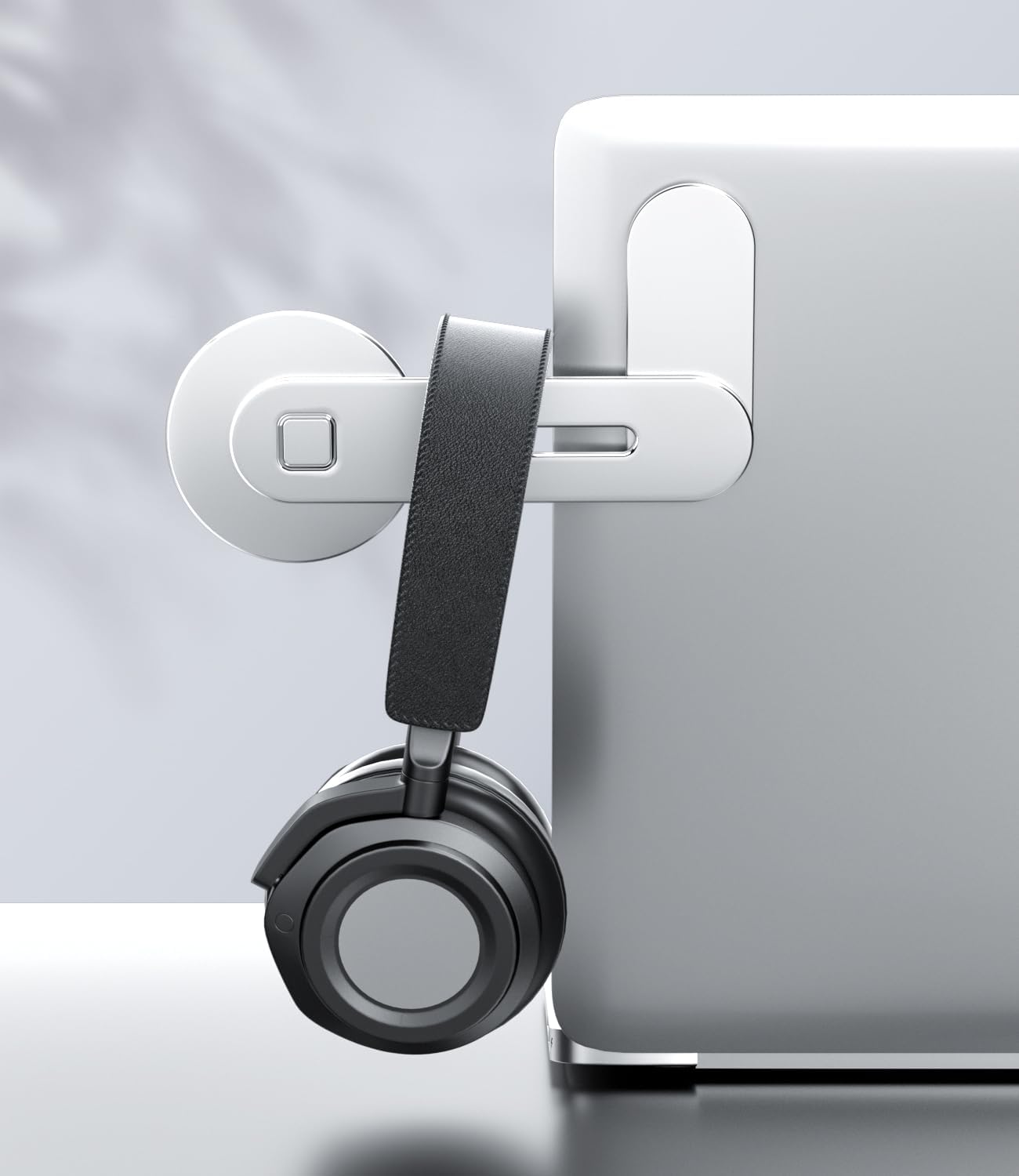 Magnetic Phone Holder for Laptop, for iPhone MagSafe, Silver - حامل هاتف