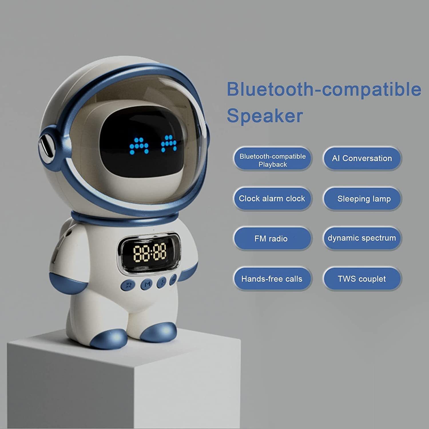 Innovation M20 Astronaut DODO Smart Bluetooth Speaker desktop companion white - مكبر صوت ذكي