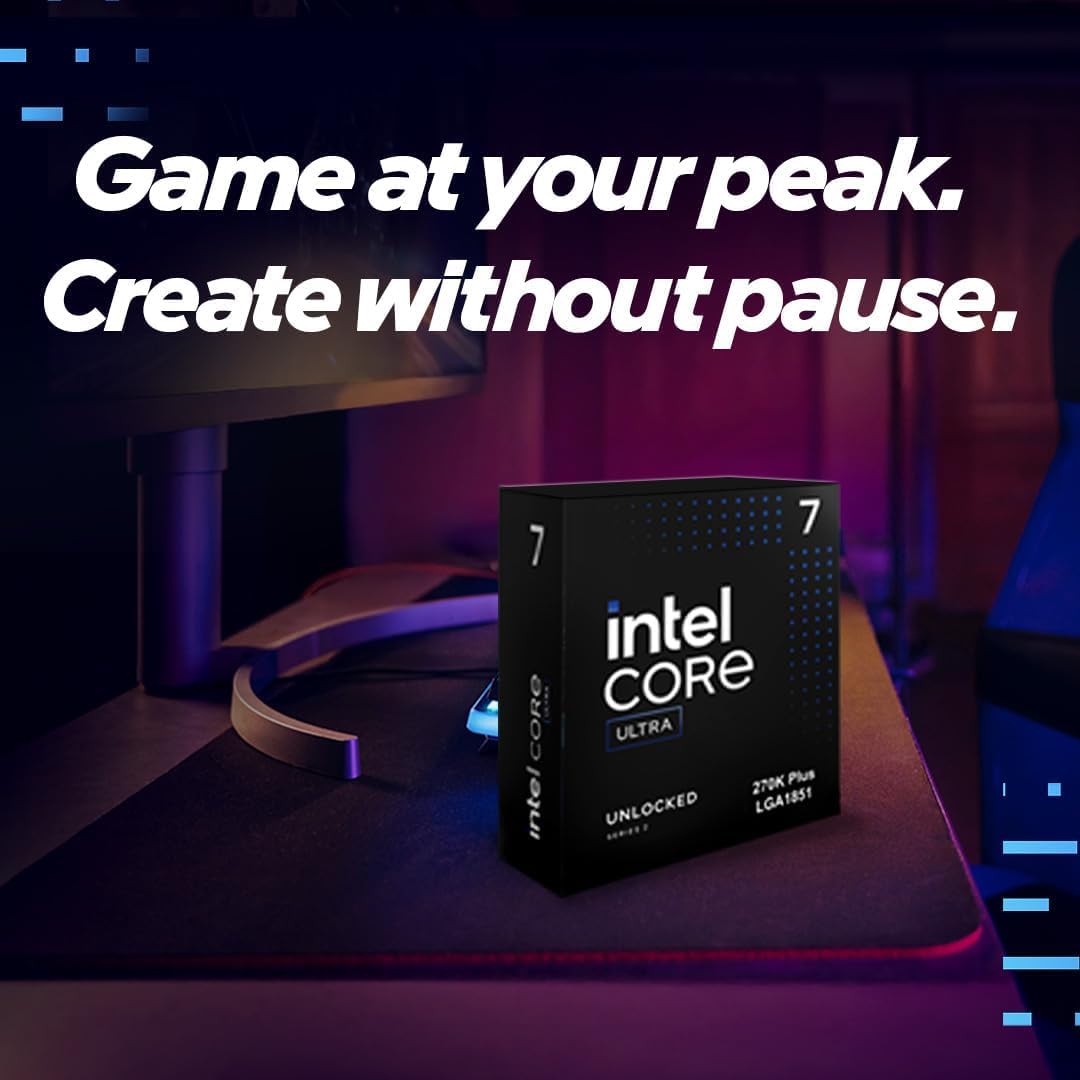 Intel Core Ultra 5 250K Plus Desktop Processor – 18 Cores, 18 Threads, Up to 5.3 GHz (LGA 1851, PCIe 5.0, DDR5, AI NPU) - معالج مدعم بالذكاء الاصطناعي