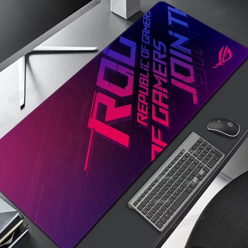 ASUS Rog gamer large mousepad XXL for e-sports gamers anti-slip base - 600x300x2mm - موس باد