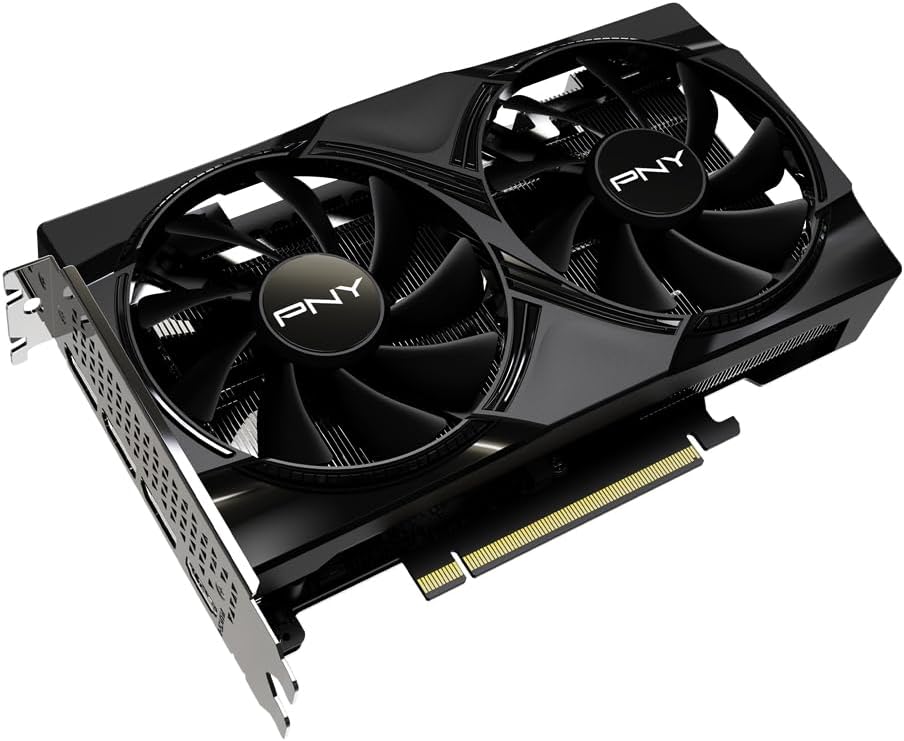 PNY NVIDIA GeForce RTX™ 5050 Dual Fan, Graphics Card (8GB GDDR6, 128-bit, SFF-Ready, PCIe® 5.0, HDMI®/DP 2.1, 2-Slot, NVIDIA Blackwell Architecture, DLSS 4) - كرت شاشه