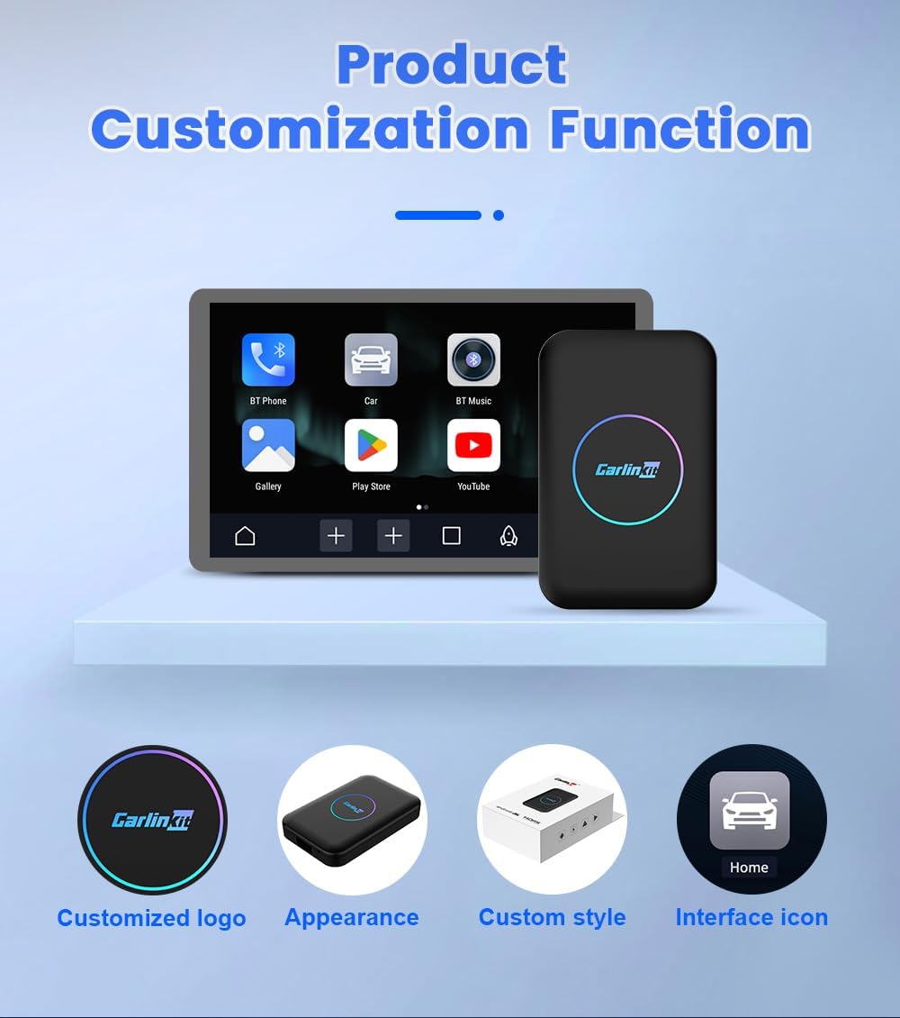 Carlinkit TBox LITE S Android 13 AI Box (4GB RAM + 64GB, Qualcomm 8-Core, Wireless CarPlay & Android Auto) - قطعة تحويل الكاربلاي الى لاسلكي