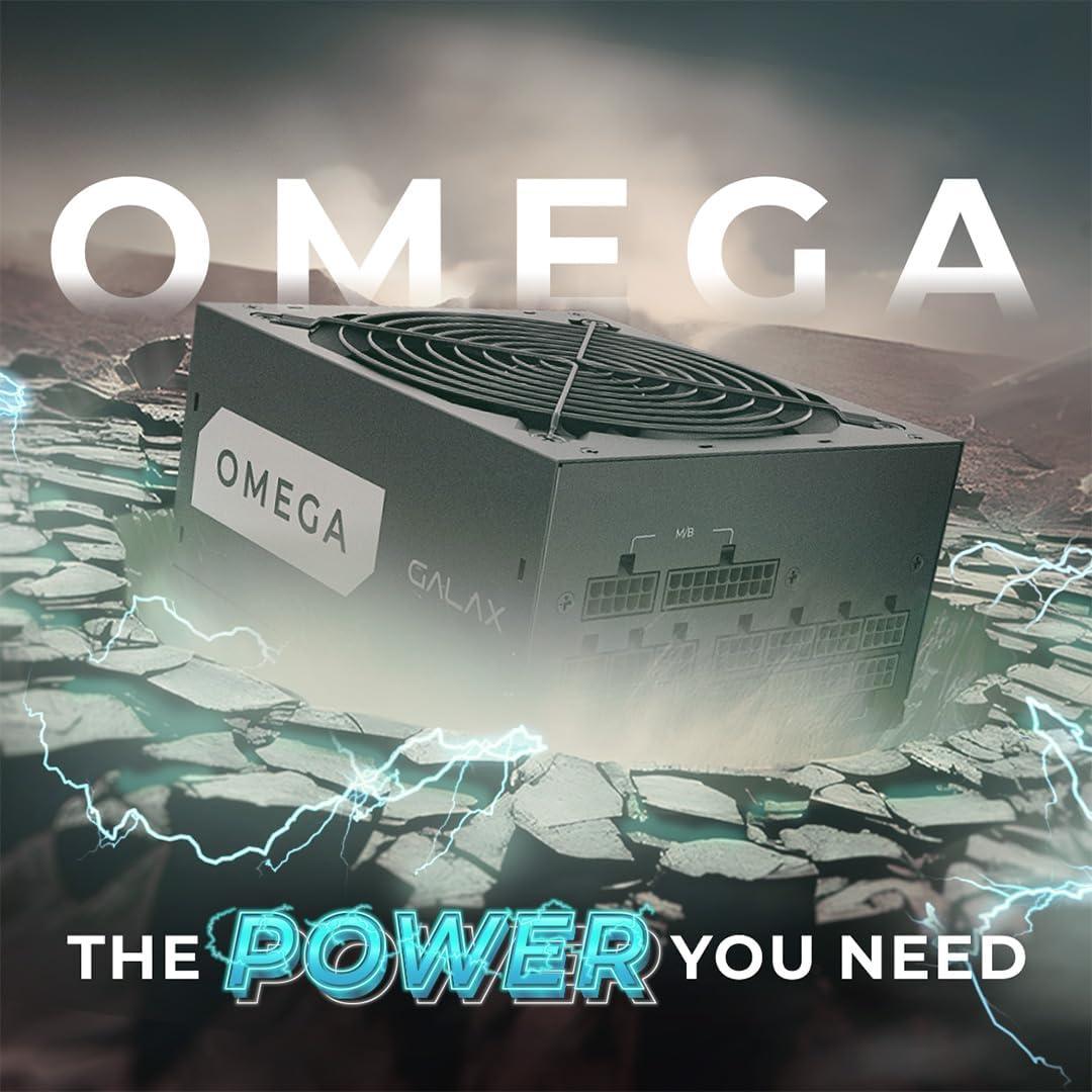 GALAX Omega GLX1200 PSU 1200 Watt 80+ Gold Certified/Cybenetics Platinum/Fully Modular/Sleeved Cables/ATX 3.0 Gaming Power Supply Black - مزود طاقة