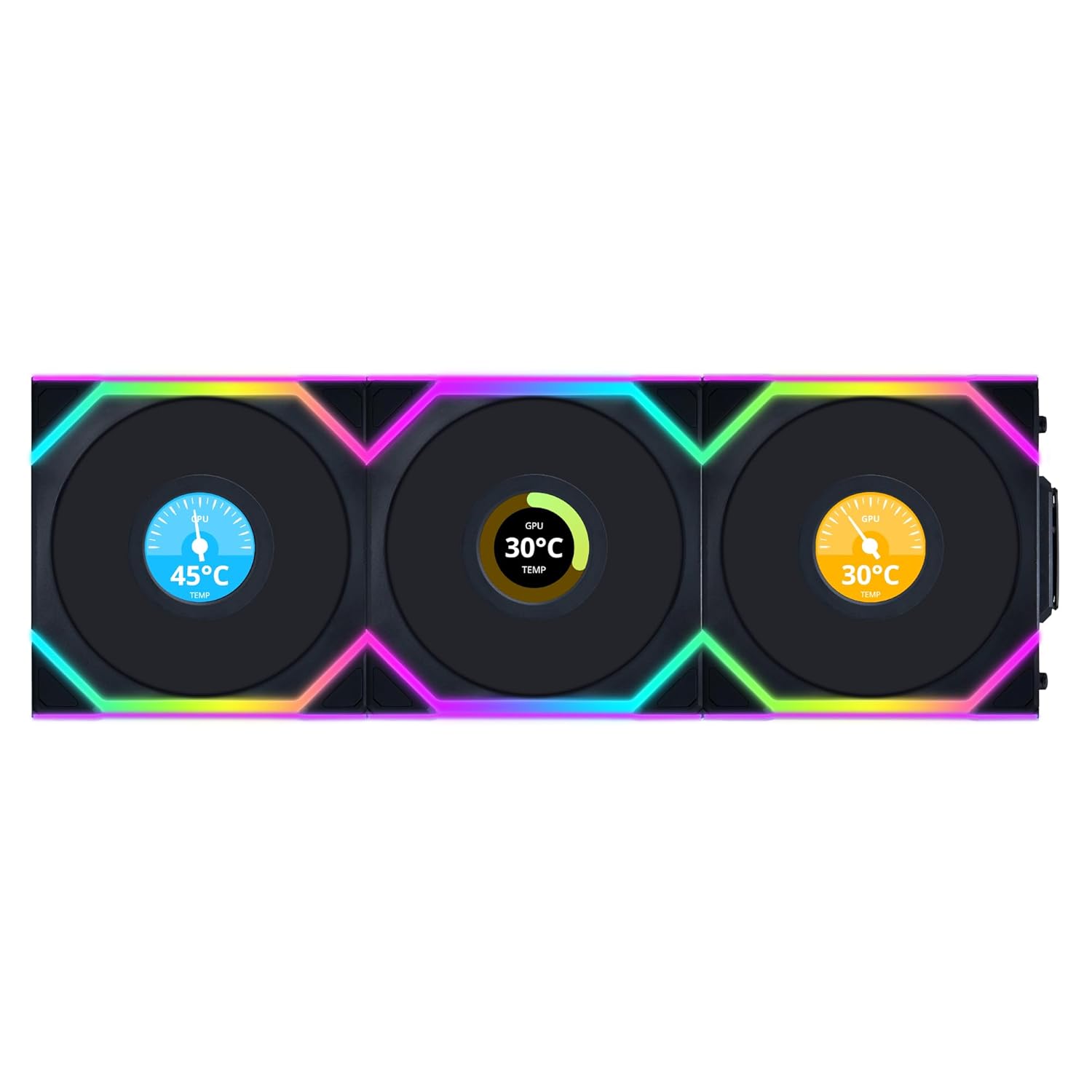 Lian Li UNI Fan SL - LCD Wireless 120 - Triple Pack - 1.6 Lian Li UNI Fan SL - LCD Wireless 120 - Triple Pack - 1.6