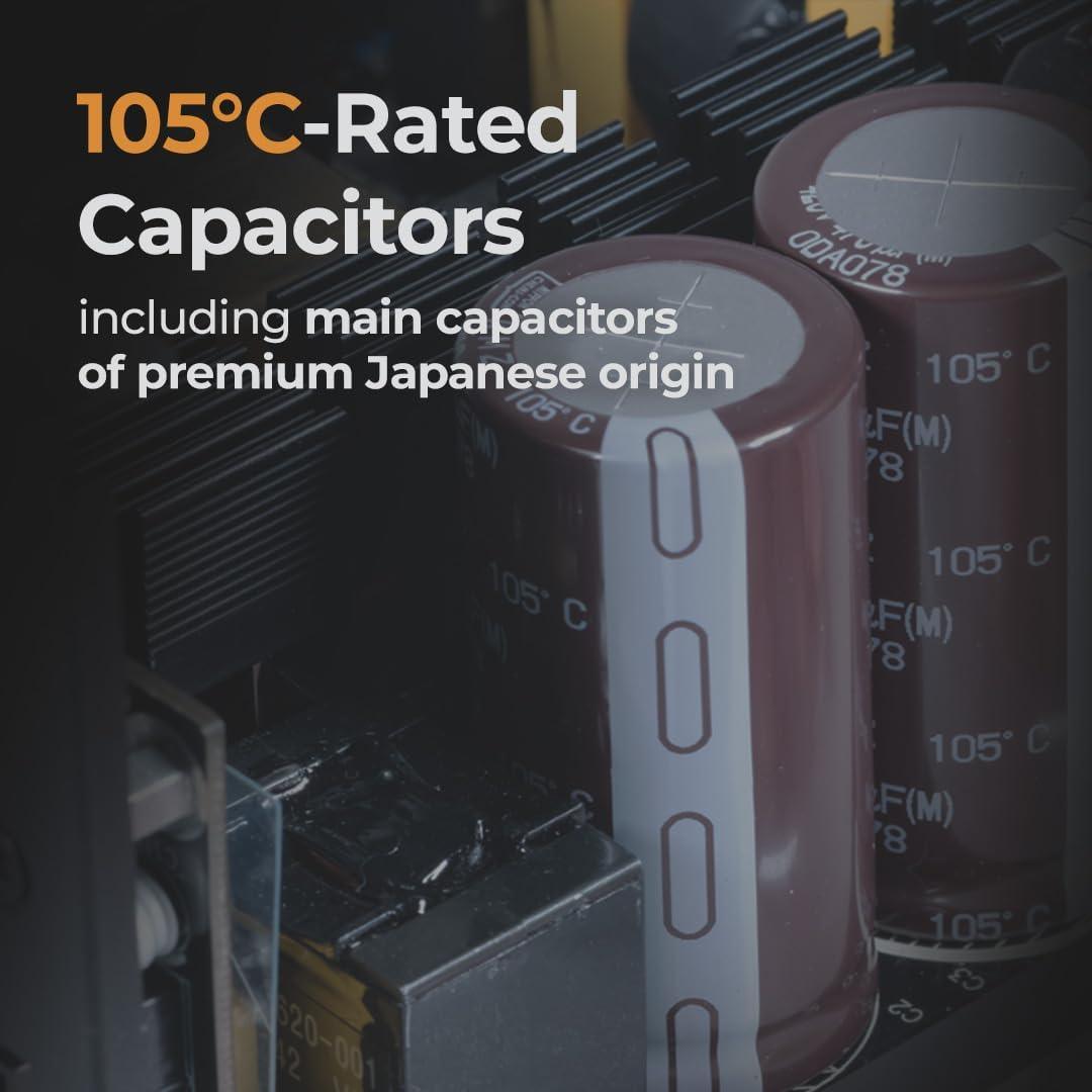 GALAX Omega GLX1200 PSU 1200 Watt 80+ Gold Certified/Cybenetics Platinum/Fully Modular/Sleeved Cables/ATX 3.0 Gaming Power Supply Black - مزود طاقة