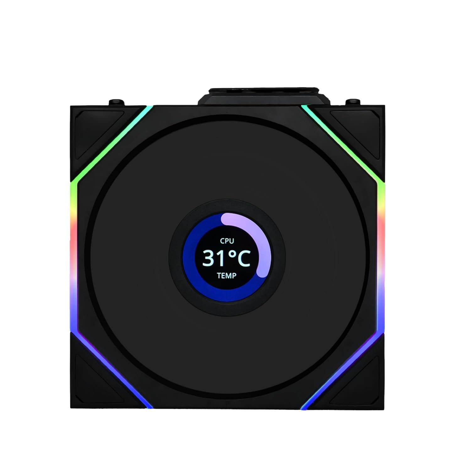 Lian Li UNI FAN TL-LCD Wireless 120mm – Black (Single Pack) - مروحة مع شاشه