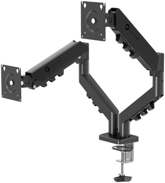 GAMEON GO-5550 Dual Monitor Arm – Gas Mechanical Spring Mount (Dual 17