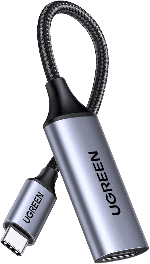 Ugreen USB-C to HDMI Male to Male Cable Aluminum Shell 1.5m (Gray) - محول Ugreen USB-C to HDMI Male to Male Cable Aluminum Shell 1.5m (Gray) - محول