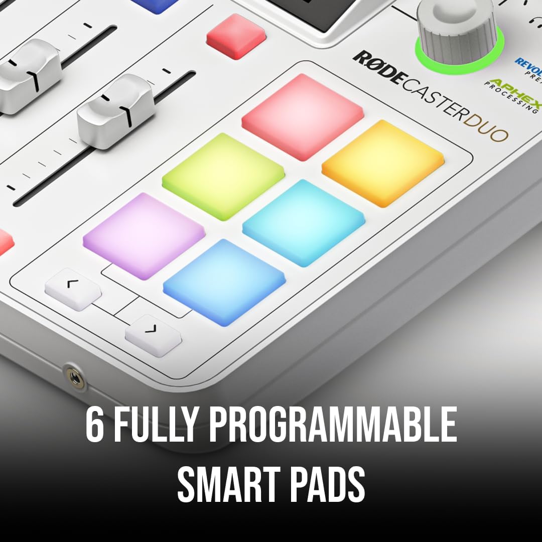 RØDE - RODECaster Duo Integrated Audio Production Studio - White - مكسر صوت احترافي