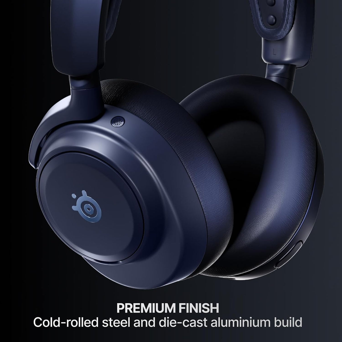 SteelSeries Arctis Nova Pro Omni Midnight Blue Multi-System Wireless Gaming Headset – Active Noise Cancellation, Hi-Res Audio, Hot-Swappable Batteries & GameHub OLED سماعة لا سلكية احترافية
