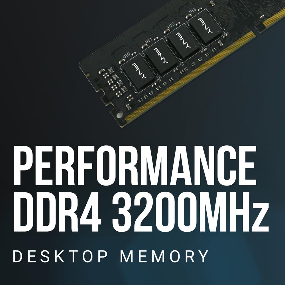 PNY 8GB DDR4 3200MHz Desktop RAM – PC4-25600 CL22 High-Speed Performance Memory Upgrade - رام
