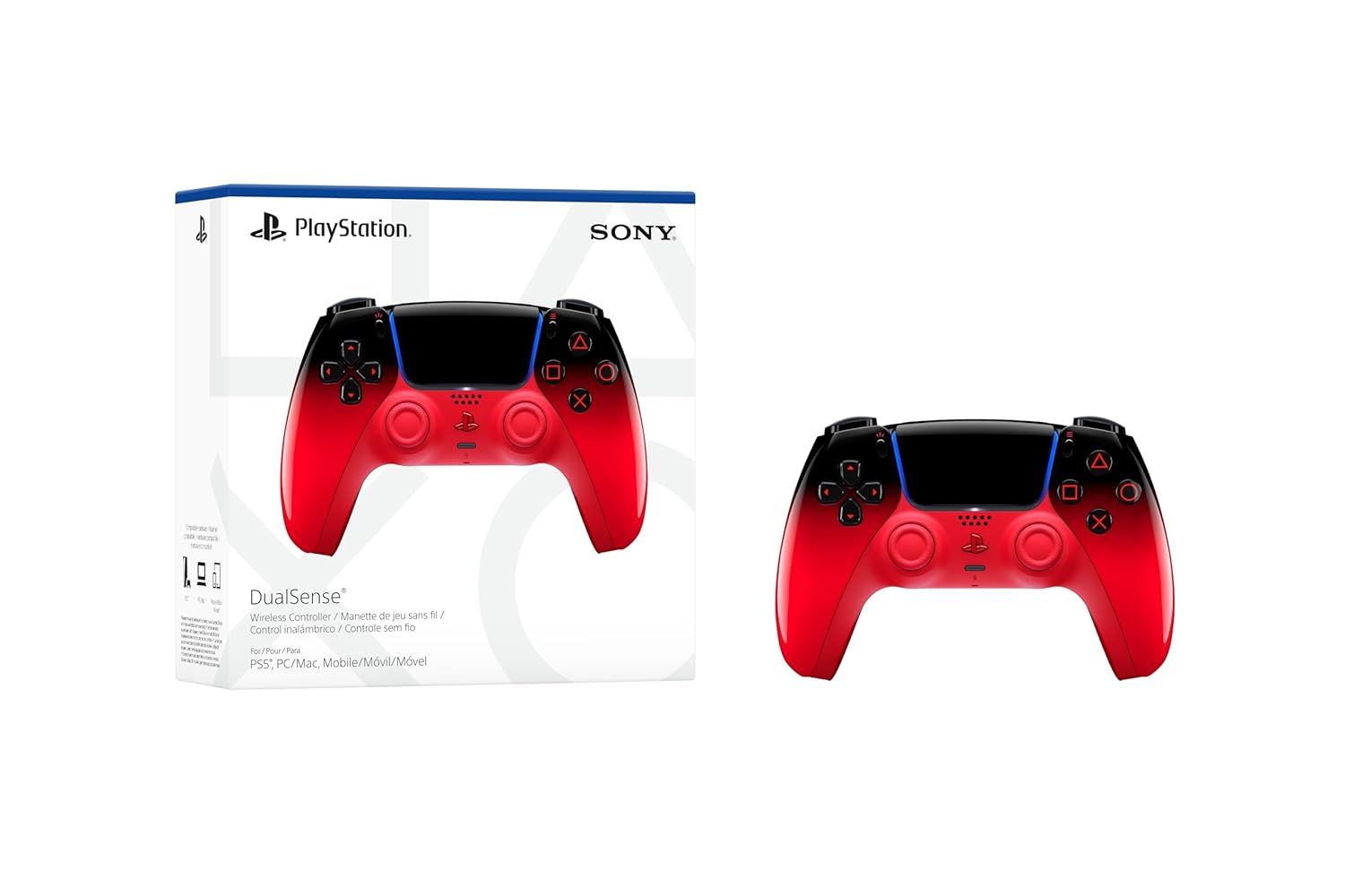 PlayStation DualSense Wireless Controller - Techno Red (PS5) - يدة سوني