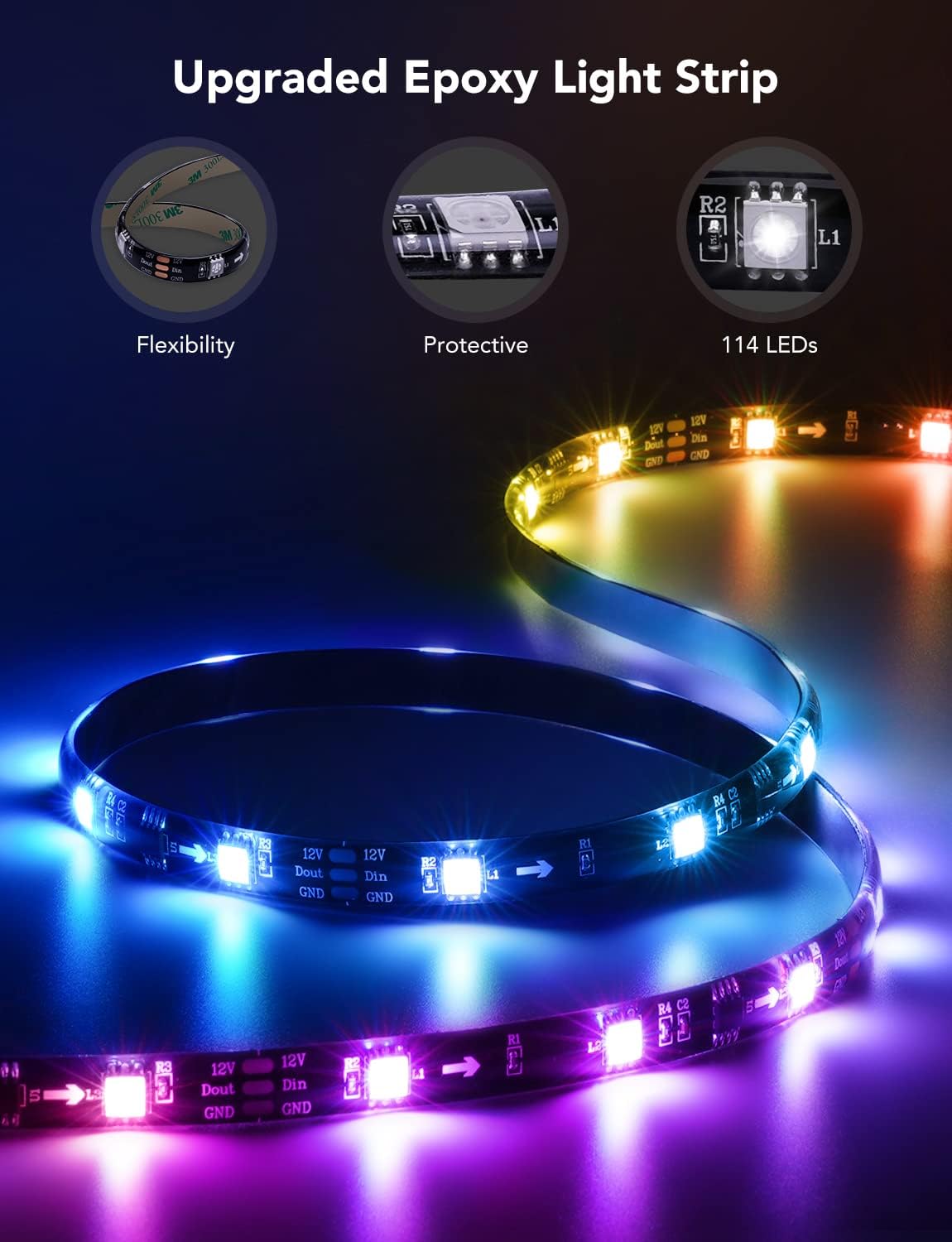 Govee H6178 RGB LED TV Backlight (46–60