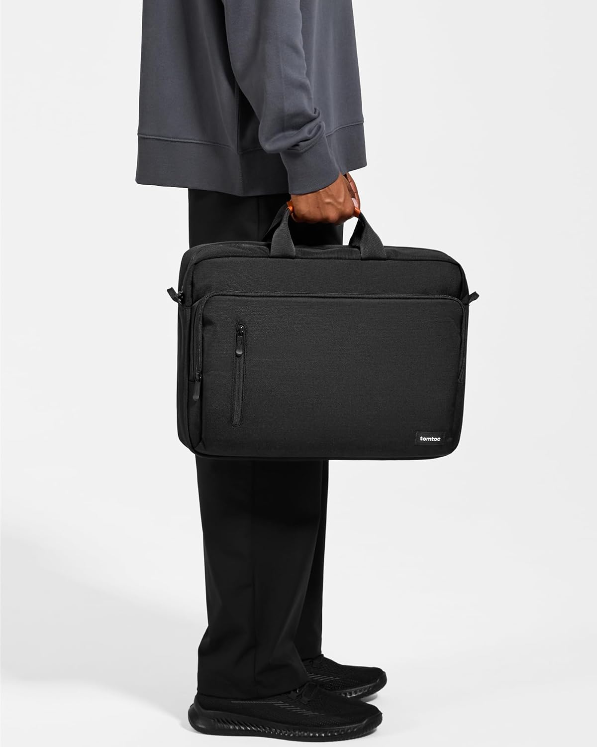tomtoc 15.6 multi-function laptop Shoulder messenger bag briefcase for 15