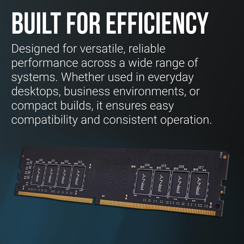 PNY 8GB DDR4 3200MHz Desktop RAM – PC4-25600 CL22 High-Speed Performance Memory Upgrade - رام