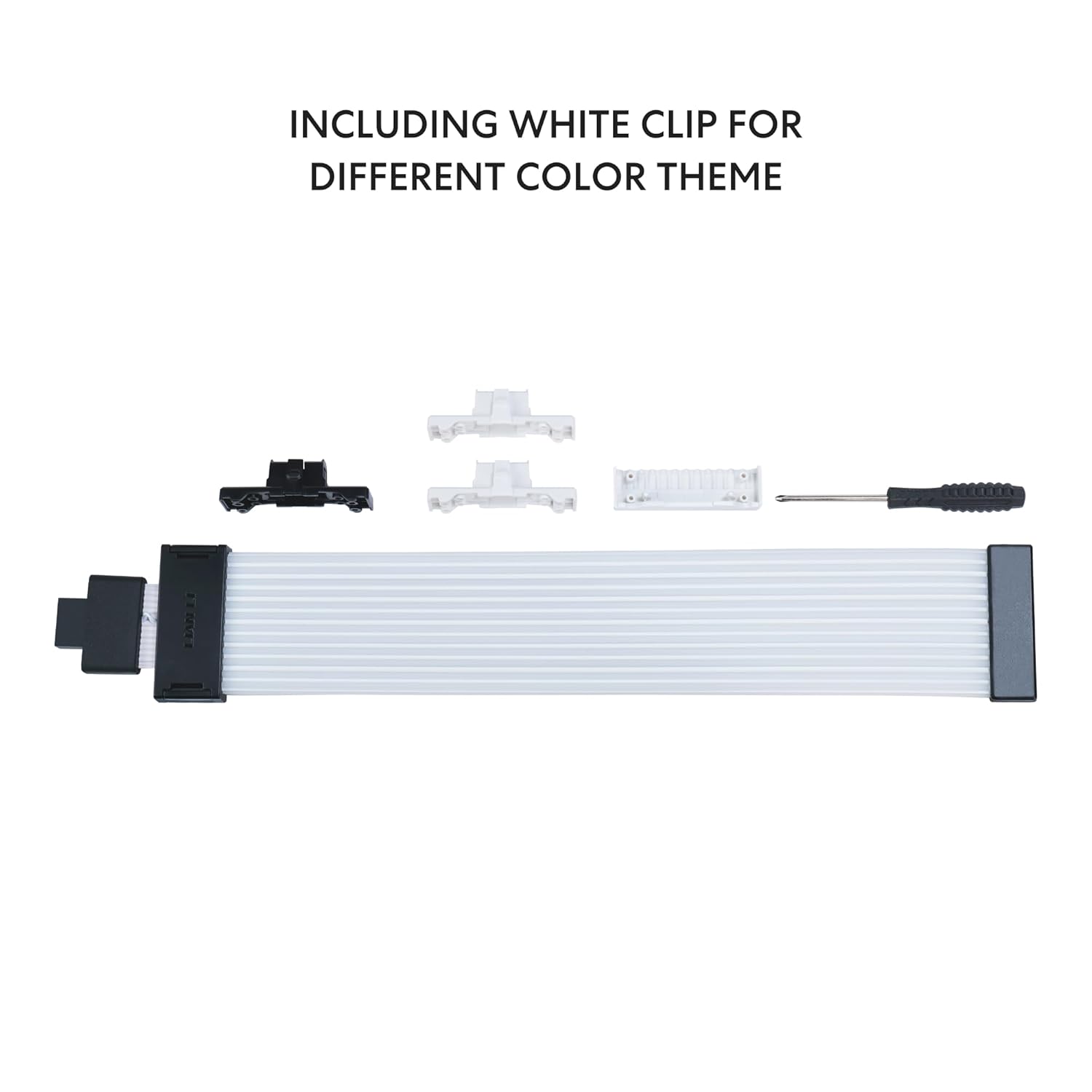 Lian Li Strimer Wireless PW16-121W 2.4GHz Wireless Lighting Control, 370mm (14.56 in) 12 Light | GPU Extension RGB Cable - كيبل اضائه
