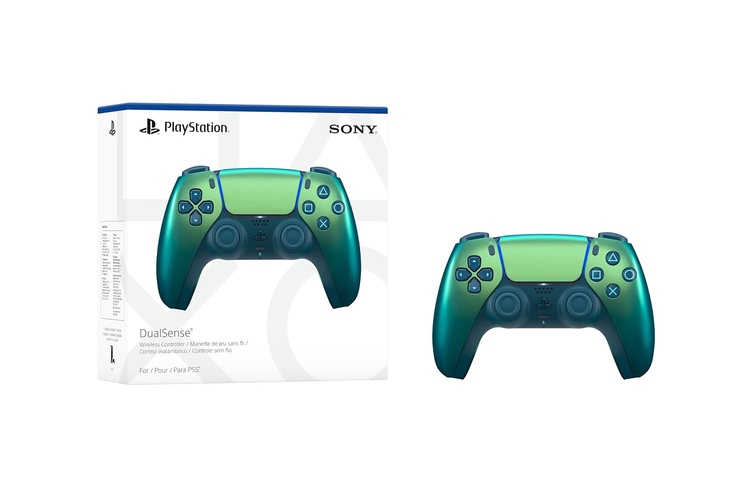Sony PlayStation 5 DualSense Wireless Controller - Chroma Teal (PS5, PC, Mac & Mobile) - يدة سوني