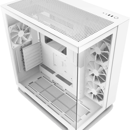 NZXT H Series H9 Flow Edition White ATX Mid-Tower Case - كيس أبيض