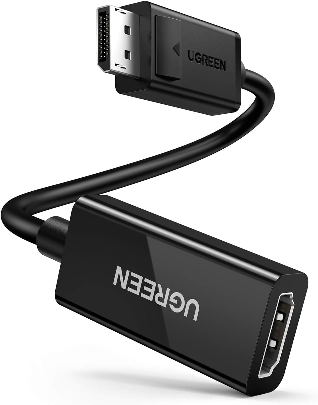 UGREEN DisplayPort to HDMI Adapter 4K@60Hz DP to HDMI Male to Female Converter Video Display Cord Compatible-محول UGREEN DisplayPort to HDMI Adapter 4K@60Hz DP to HDMI Male to Female Converter Video Display Cord Compatible-محول