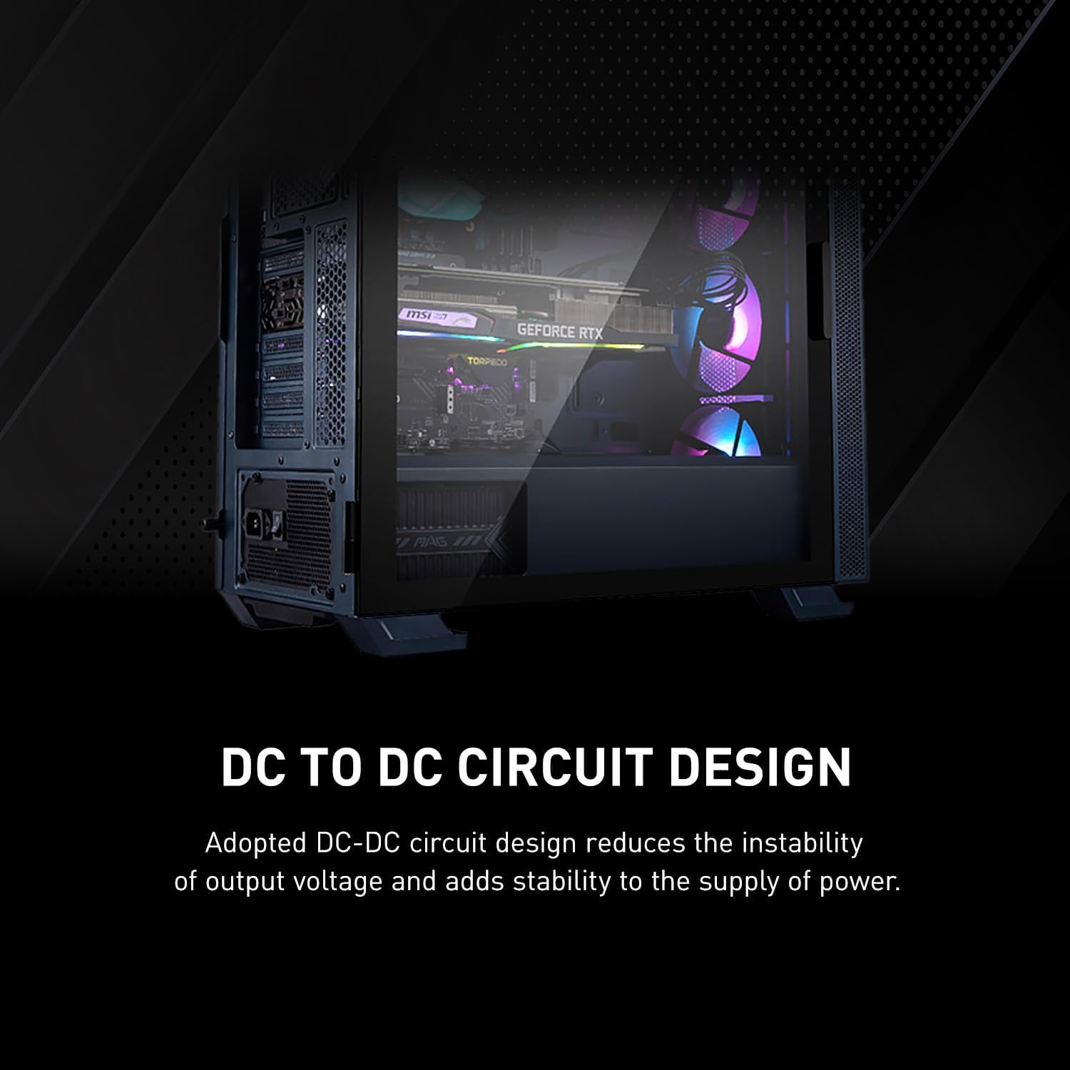 MSI MAG A650BN 650W Bronze ATX Non-Modular Power Supply - Black - مزود طاقة