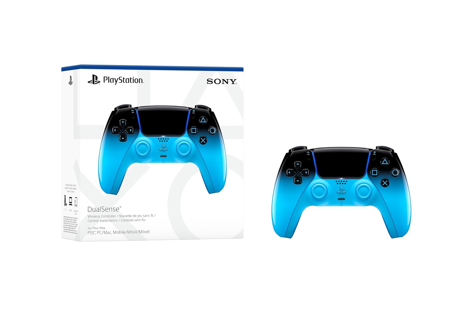 PlayStation DualSense Wireless Controller - Rhythm Blue (PS5, PC, Mac & Mobile) - يدة سوني