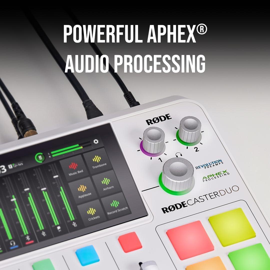 RØDE - RODECaster Duo Integrated Audio Production Studio - White - مكسر صوت احترافي