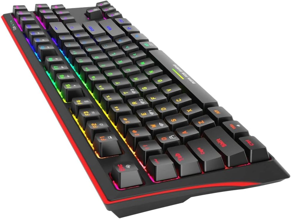 Marvo KG953W (Red Switch) 80% Wired & Wireless Modes Mechanical Gaming Keyboard Black - كيبورد وايرليس ميكانيكي