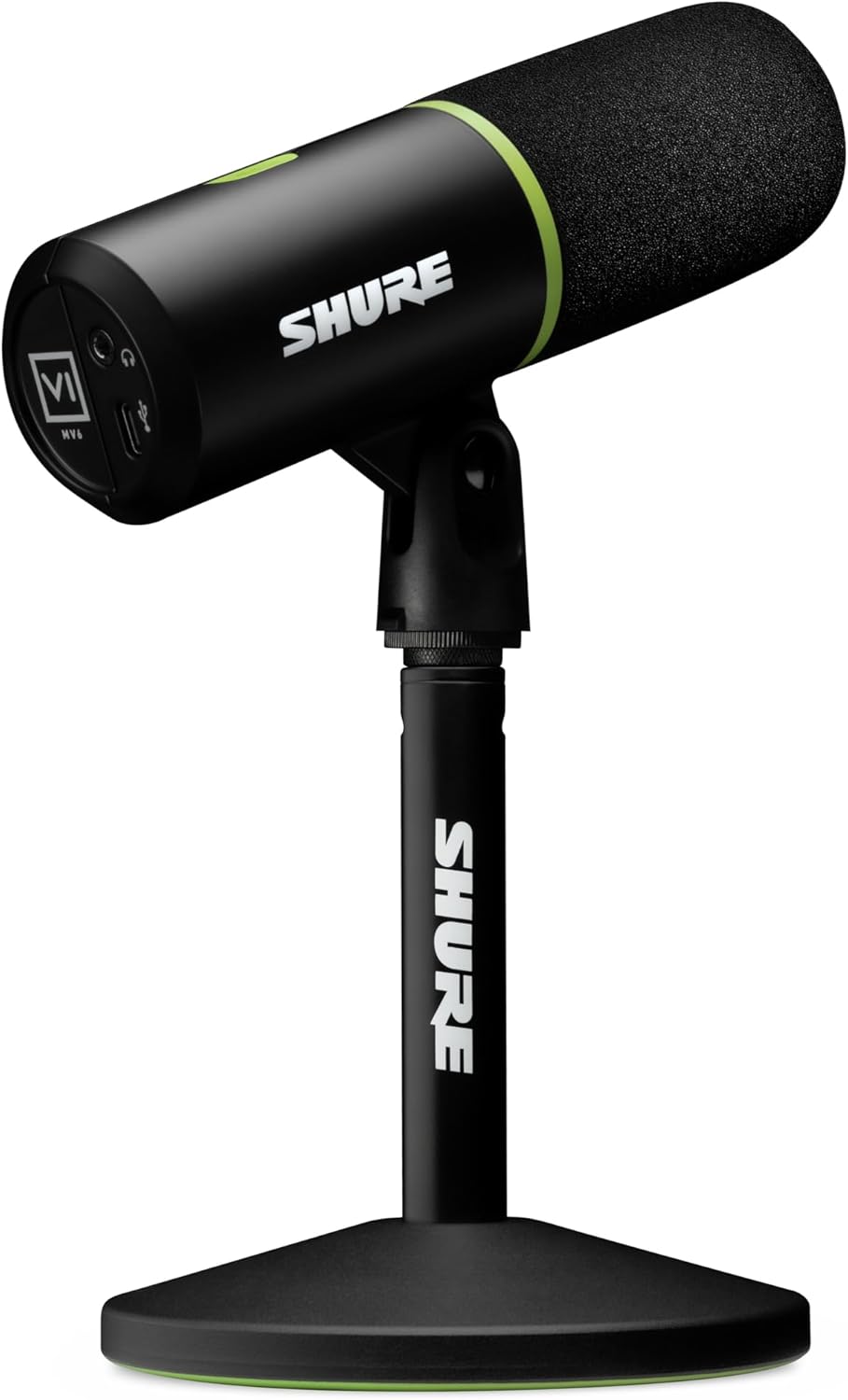 Shure MV6 Gaming Microphone – Black Dynamic USB Mic for Gaming, Streaming & Content Creation - مايك أحترافي