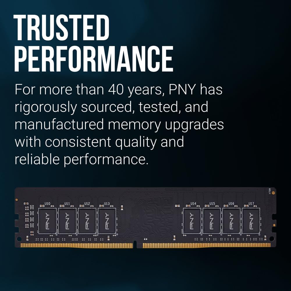PNY 8GB DDR4 3200MHz Desktop RAM – PC4-25600 CL22 High-Speed Performance Memory Upgrade - رام