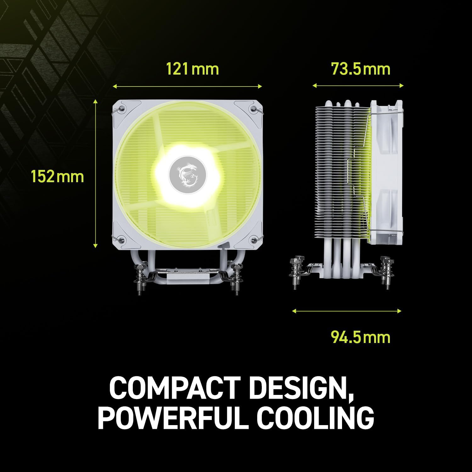 MSI MAG COREFROZR AA13 WHITE CPU AIR COOLER  - مبرد هوائي