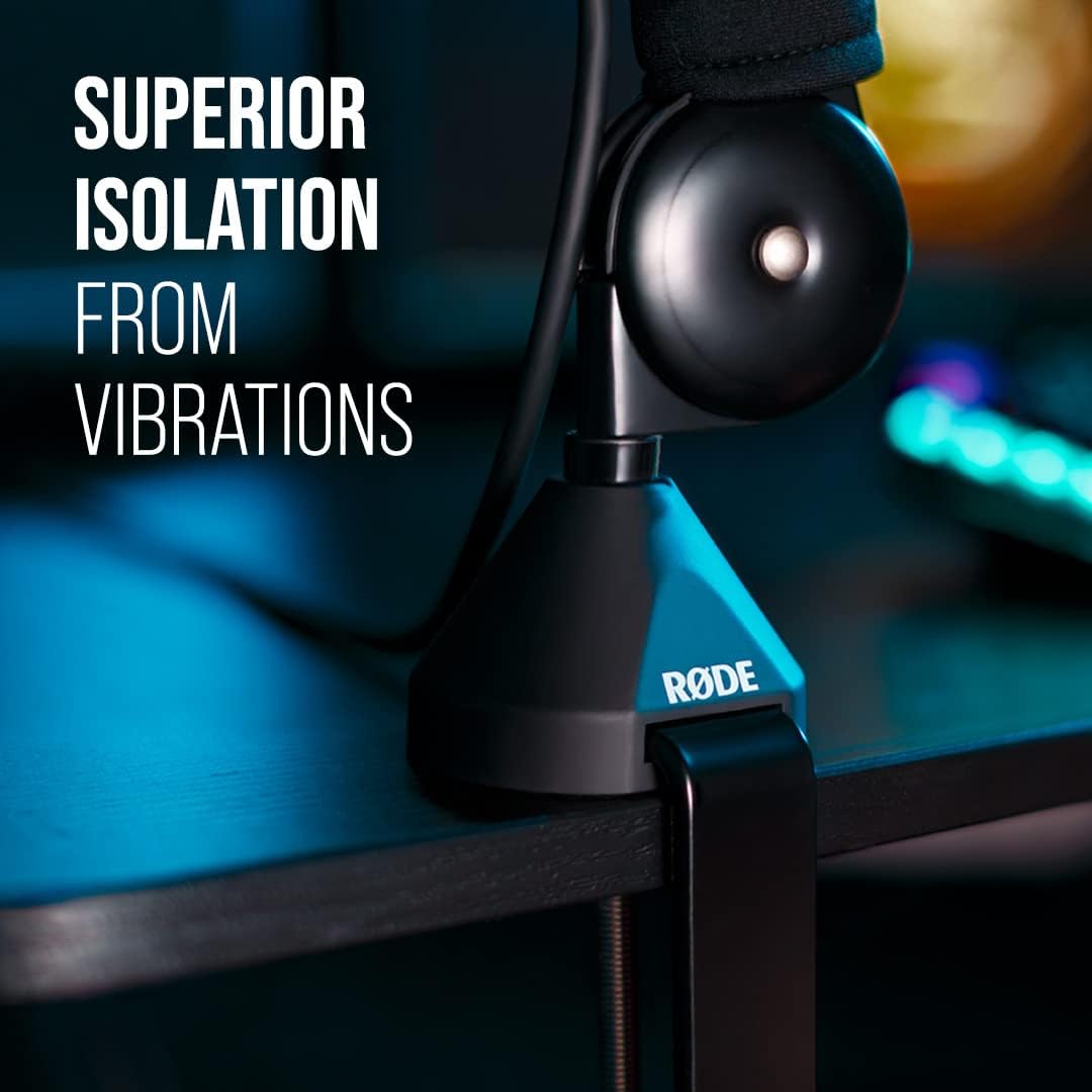 RØDE PSA1+ Professional Studio Boom Arm (Silent Parallelogram Springs, Integrated Cable Management, 360° Rotation) Black - ستاند رود للمايك