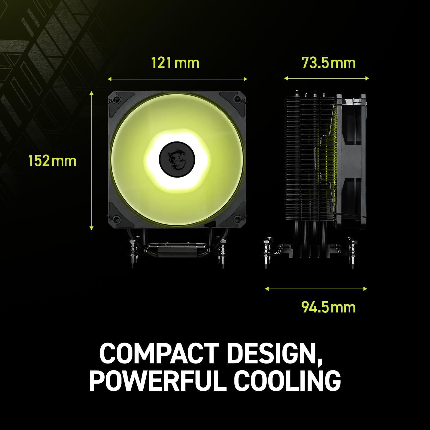 MSI MAG COREFROZR AA13 ARGB CPU Air Cooler Black - مبرد هوائي