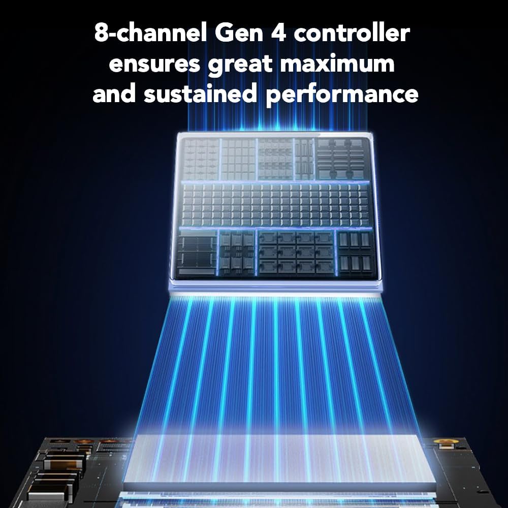 Lexar NQ780 1TB PCIe 4.0 NVMe M.2 SSD – High-Speed Gen4x4 6500 MB/S  Solid State Drive for PC & PS5 - مساحة تخزين