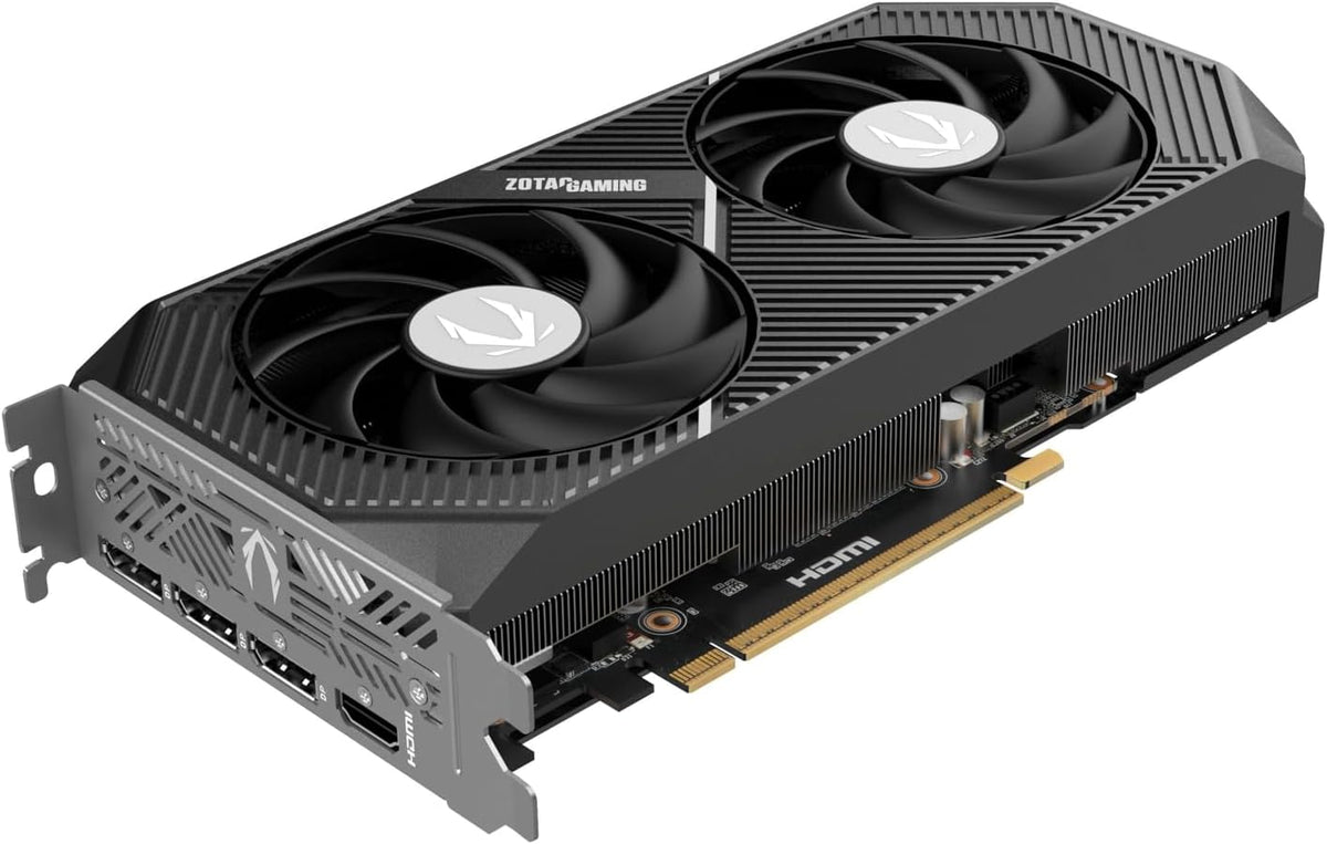 ZOTAC GAMING GeForce RTX 5070 Twin Edge OC 12GB GDDR7 Graphics Card – PCIe 5.0, Compact Dual-Fan IceStorm 2.0 & Metal Backplate - كرت شاشة