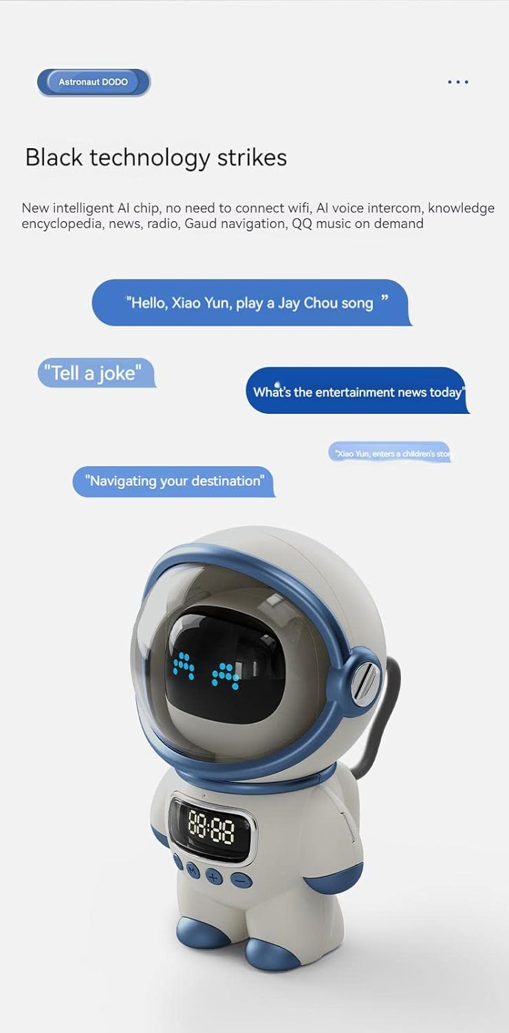 Innovation M20 Astronaut DODO Smart Bluetooth Speaker desktop companion white - مكبر صوت ذكي
