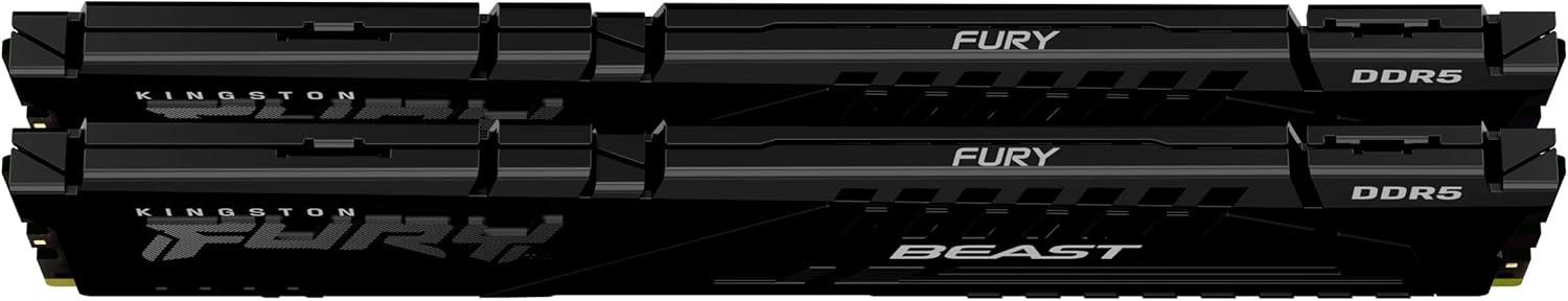 Kingston Fury Beast 16GB (2x8GB) 5200MT/s DDR5 CL36 Desktop Memory Kit of 2 | AMD Expo | Plug N Play - رام