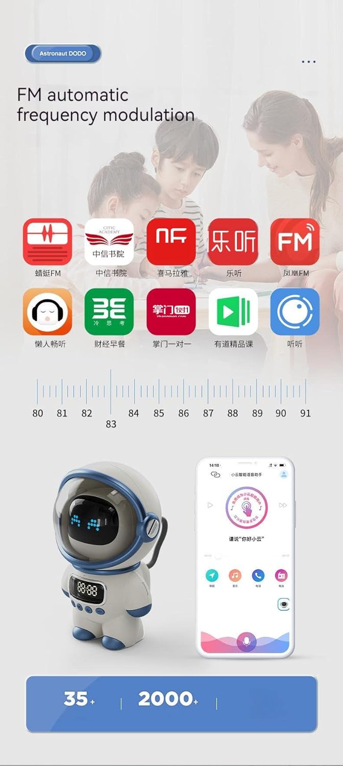 Innovation M20 Astronaut DODO Smart Bluetooth Speaker desktop companion white - مكبر صوت ذكي
