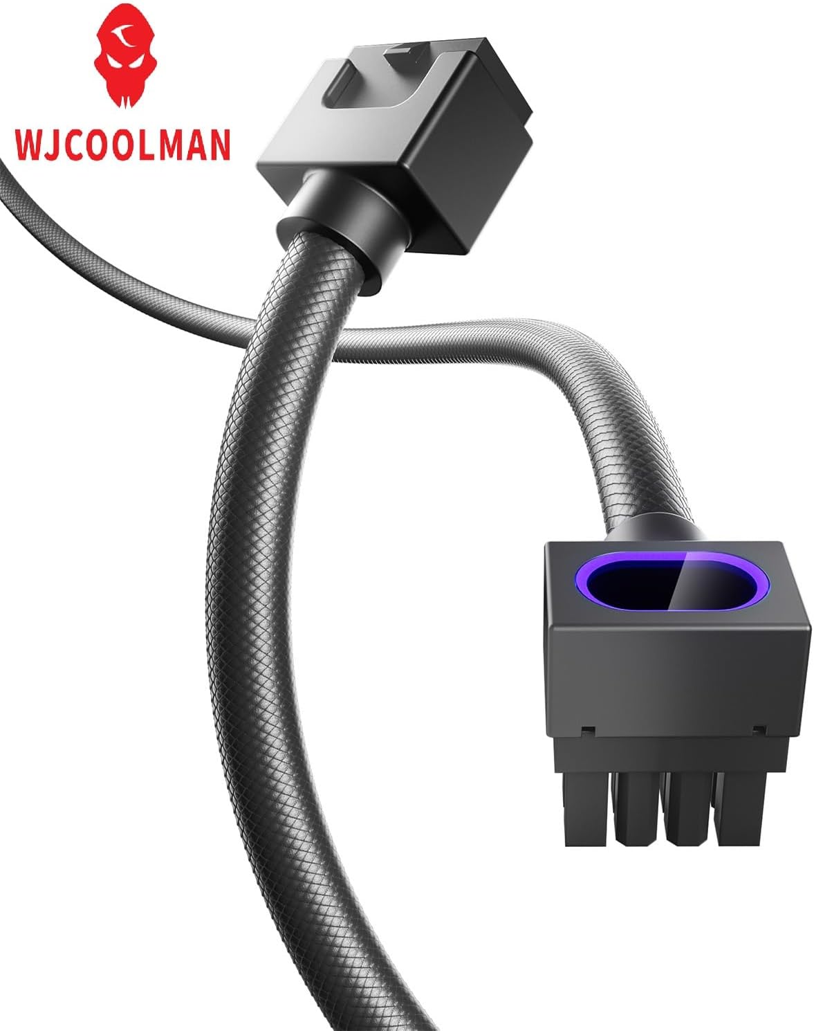 WJCOOLMAN Hydrus 8PIN ARGB CPU Extension Cable 30mm Black - كيبل أسود مضيء