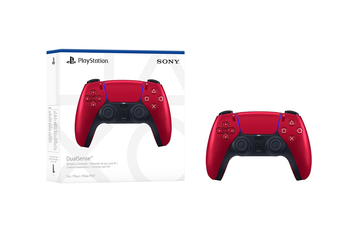 PlayStation DualSense Wireless Controller - Volcanic Red (Deep Metallic Finish) - يدة سوني