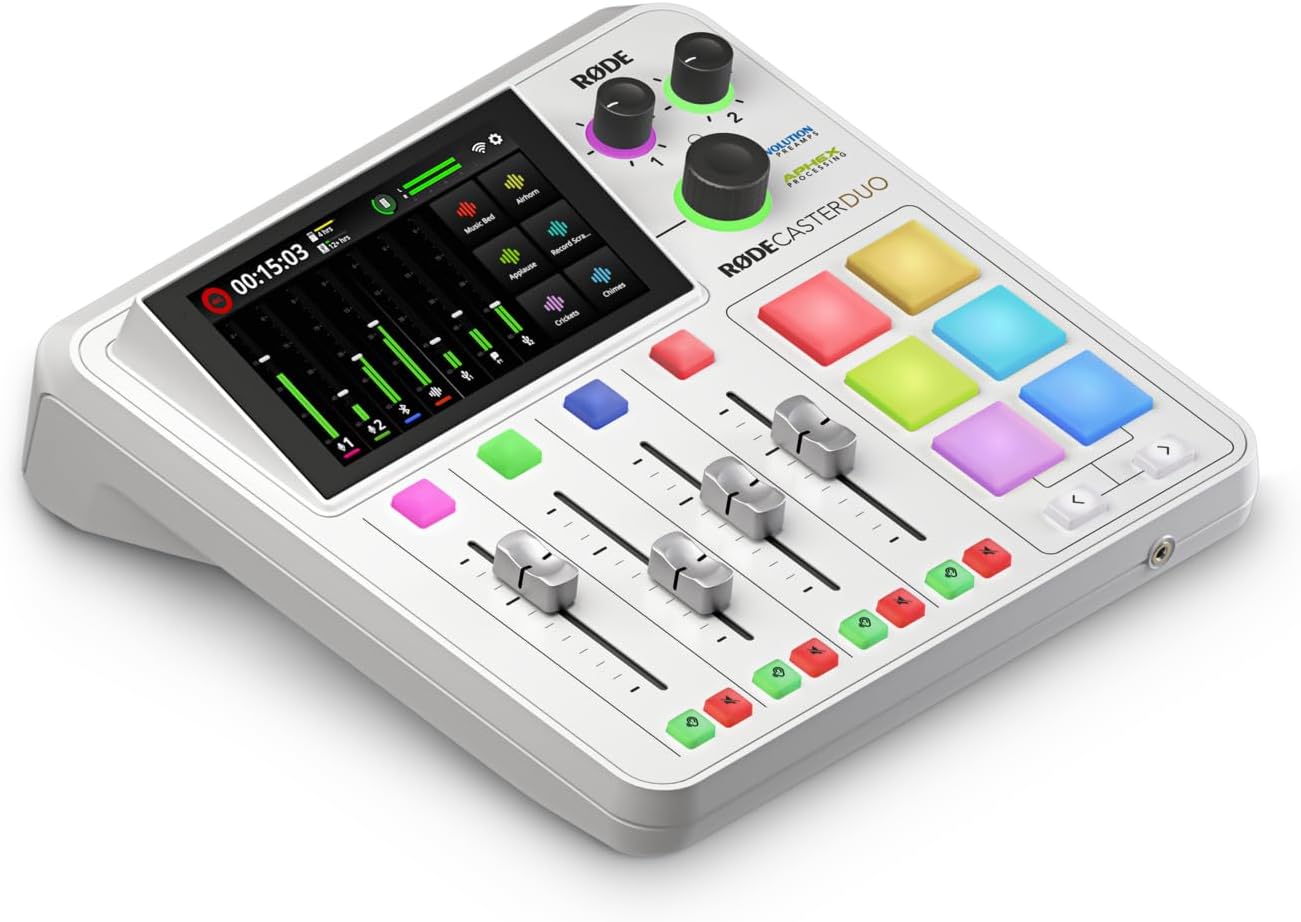 RØDE - RODECaster Duo Integrated Audio Production Studio - White - مكسر صوت احترافي