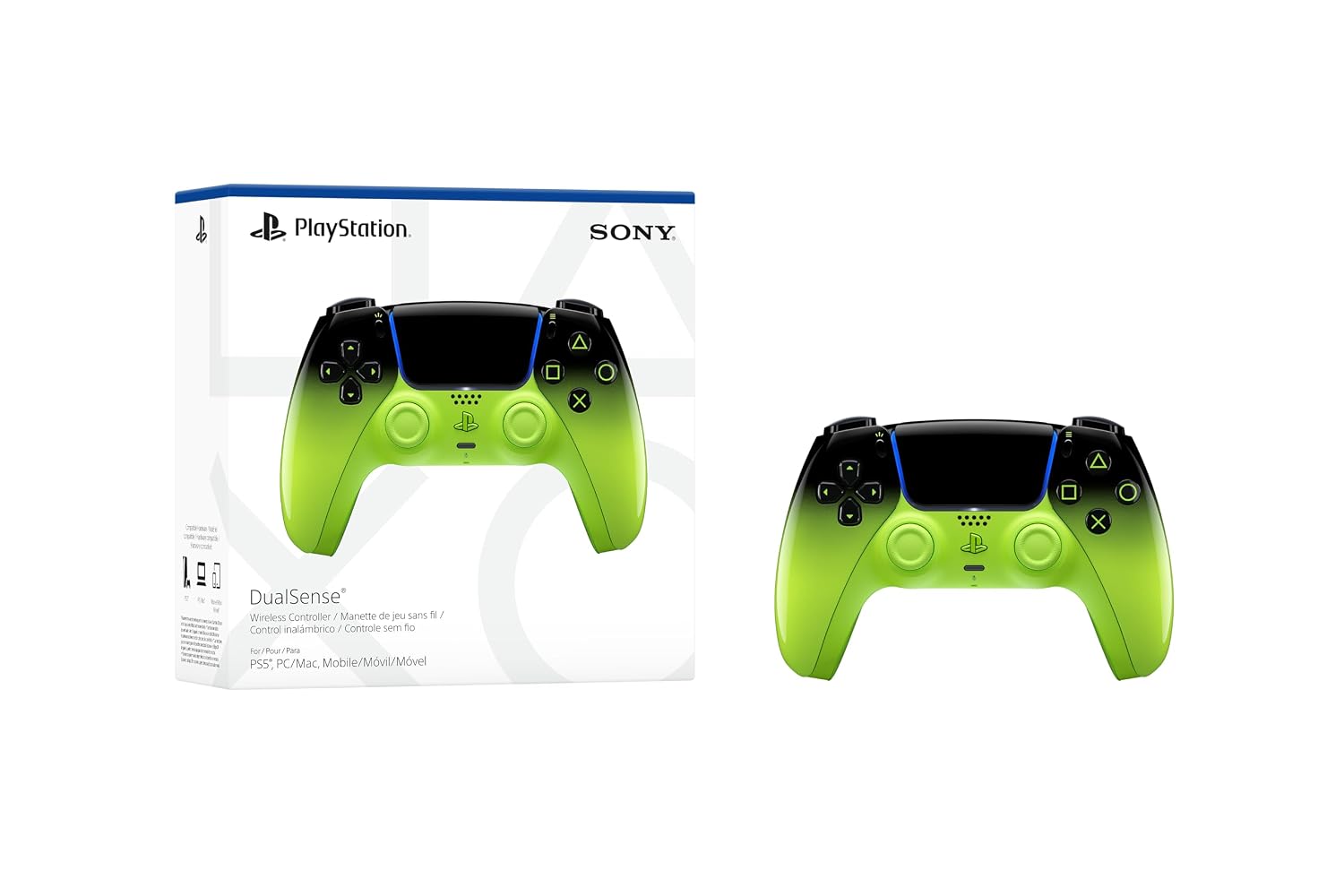 PlayStation DualSense Wireless Controller - Remix Green (PS5, PC, Mac & Mobile) - يدة سوني