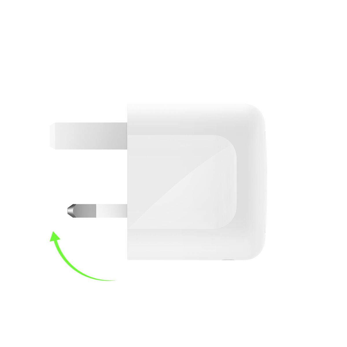 Belkin BoostCharge Pro 50W Dual USB-C GaN Wall Charger with PPS, UK Plug, White