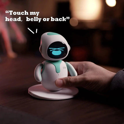 ENERGIZE LAB Eilik - A Desktop Companion Robot With Emotional Intelligence, Your Perfect Interactive Companion At Home Or Workspace (Blue Eilik) - ريبوت ذكي