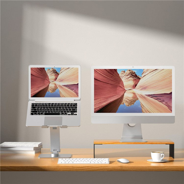 UPERGO AP-2VS Aluminum Height Adjustable Laptop Stand Silver - حامل لابتوب